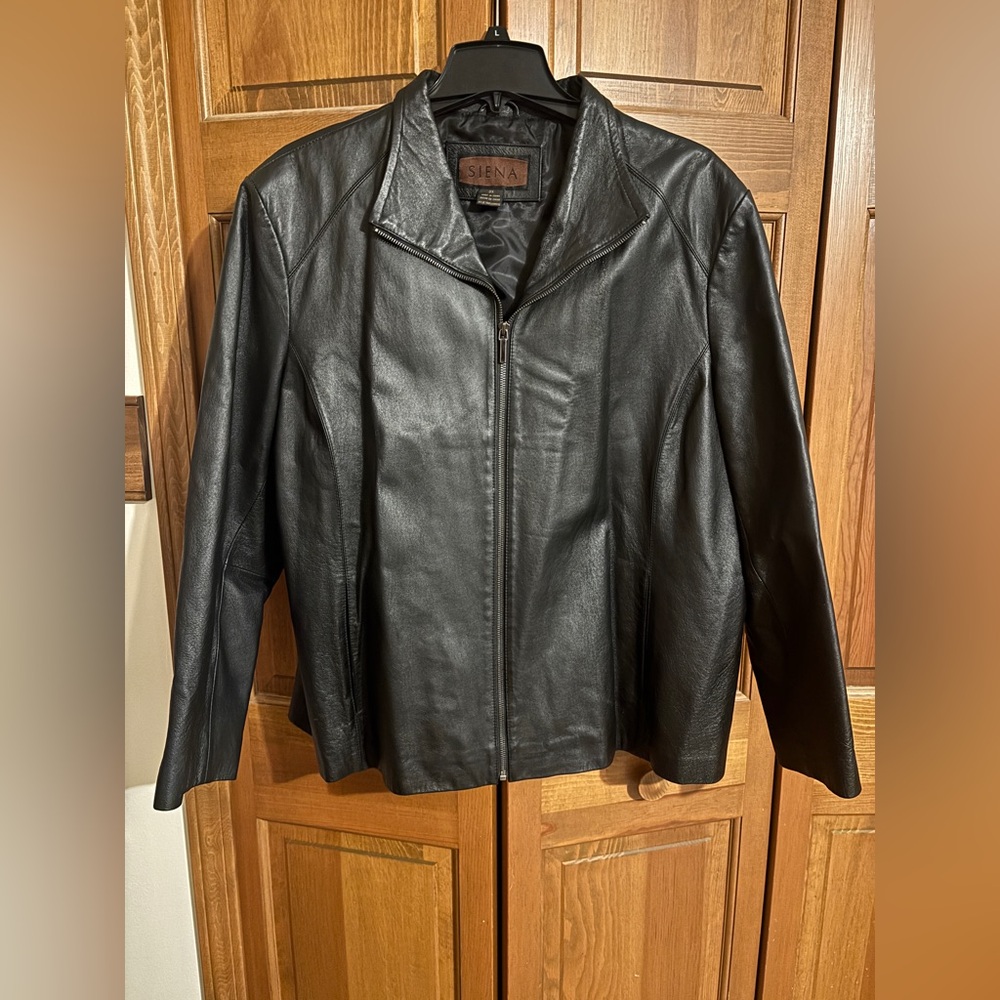 Men’s 3XL 100% Genuine Leather 90s Style Jacket Siena Studio